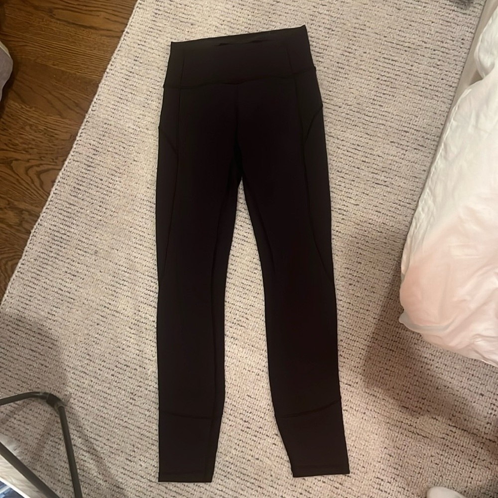 Black lululemon leggings size 2